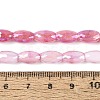Anti-Tarnish Electroplate Glass Beads Strands EGLA-Q130-02A-13-4