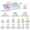 DIY Glass Seed & CCB Plastic & Imitation Pearl Beads Jewelry Making Findings Kits DIY-FS0008-15-4