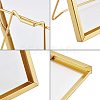 Glass Picture Frame with Iron Easel AJEW-WH0021-58A-4