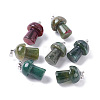 Natural Indian Agate Pendants G-M380-B04-P-1