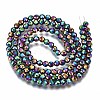 Rainbow Electroplate Non-magnetic Synthetic Hematite Beads Strands G-T114-60A-M-2
