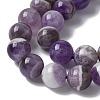 Round Natural Chevron Amethyst Bead Strands G-S380-01A-4