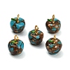 Dyed Synthetic Turquoise Pendants GG-CBAA20A-07G-04-1