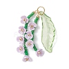 Glass Seed Beaded Pendants PALLOY-MZ01249-03-1