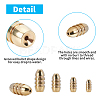 Brass Grooved Bullet Shape Weights Fishing Sinkers KK-FH0001-40G-4