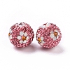 Polymer Clay Rhinestone Beads RB-L029-03K-2