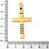 201 Stainless Steel Pendants STAS-R132-01G-05-3