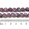 Natural Lepidolite/Purple Mica Stone Beads Strands G-B133-A01-8MM-6