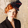8Pcs 4 Colors Terry Fabric Mini Hat Fascinator Base AJEW-NB0005-99-5