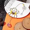 Spider Glass Beaded Hanging Ornaments HJEW-TA00172-01-2