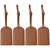 CutHollow 4Pcs PU Leather Luggage Tag OFST-CL0001-01A-02-1