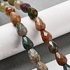 Natural Indian Agate Beads Strands G-P520-B22-01-2
