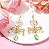 Brass Butterfly Dangle Earrings EJEW-TA00370-2