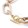 (Jewelry Parties Factory Sale)Acrylic & Aluminum Cable Chain Bracelets BJEW-JB05425-04-3
