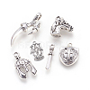Tibetan Style Alloy Pendants TIBEP-X0185-46AS-1