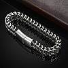 Punk Style 304 Stainless Steel Curb Chain Bracelets for Men WGFAED6-05-4