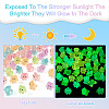 48Pcs 6 Colors Luminous Resin Dog Figurine DJEW-TA0001-44-6