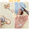 Alloy Bowknot Pendant Decorations JEWB-CA00004-4