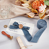 10 Yards Burlap Frayed Ribbon OCOR-WH0093-09A-5