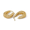 Brass Hoop Earrings for Women EJEW-M213-41G-2