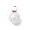 Imitation Pearl Acrylic Pendants PALLOY-JF04349-01-3