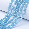 Electroplate Glass Beads Strands EGLA-A034-J3mm-A06-1