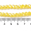 Baking Electroplate Glass Beads Strands X-DGLA-A039-J10mm-B23-4