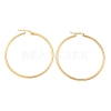 Ion Plating(IP) 304 Stainless Steel Hoop Earrings EJEW-N0016-11G-H-2