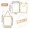 Glass Rectangle Wall Hanging Photo Frame AJEW-WH0314-470A-2