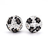 Polymer Clay Pave Rhinestone Beads RB-T018-02C-2