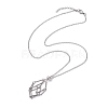Crystal Holder Cage Necklace X-NJEW-JN04585-5