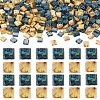 50G 2 Colors 2-Hole Baking Paint Glass Seed Beads SEED-TA0001-70-1