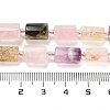 Natural Rose Quartz & Amethyst & Prehnite & Yellow Quartz Beads Strands G-G068-A22-01-5