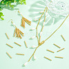 30Pcs Ion Plating(IP) 304 Stainless Steel Tube Beads STAS-UN0053-11-3