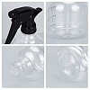 250ml Empty Plastic Spray Bottles with Black Trigger Sprayers Clear Trigger Sprayer Bottle with Adjustable Nozzle for Cleaning Gardening Plant Hair Salon AJEW-BC0005-71-7