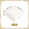 2Pcs PU Leather Necklace Pendant Gift Boxes LBOX-CL0001-01-2