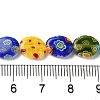 Handmade Millefiori Glass Heart Bead Strands LK-U001-01-4