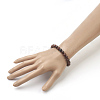 Natural Dyed Sandalwood Beads Stretch Bracelets BJEW-JB03842-01-3