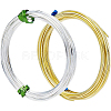 BENECREAT 2Pcs 2 Color Copper Wire CWIR-BC0001-38B-1