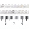 Faceted Round Natural Quartz Crystal Bead Strands G-L411-30-4mm-01-4