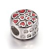 Retro 304 Stainless Steel European Beads OPDL-L013-36AS-1