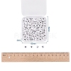 200Pcs 2 Style White Acrylic Enamel Beads SACR-YW0001-04-4