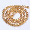 Electroplate Glass Beads Strands EGLA-A034-T1mm-B05-2