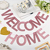 Paper Word Welcome Home Banner AJEW-WH20020-272B-06-5