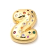 Brass Cubic Zirconia Pendants KK-M295-13G-Z-1