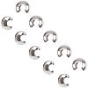 Unicraftale 304 Stainless Steel Crimp Beads Covers STAS-UN0001-58P-2