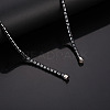 Round Synthetic Non-magnetic Hematite & Red Stone Graduated Beaded Necklaces with Magnetic Clasps FS-WG3B67F-01-2