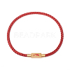 Braided Stainless Steel Wire Bracelets Making MAK-G014-02G-A-1