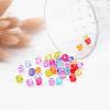 Mixed Color Chunky Dyed Transparent Acrylic Faceted Bicone Spacer Beads for Kids Jewelry X-DBB8mm-3