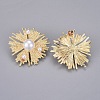 Iron Hair Clip and Stud Earrings Jewelry Sets X-SJEW-E331-06-3